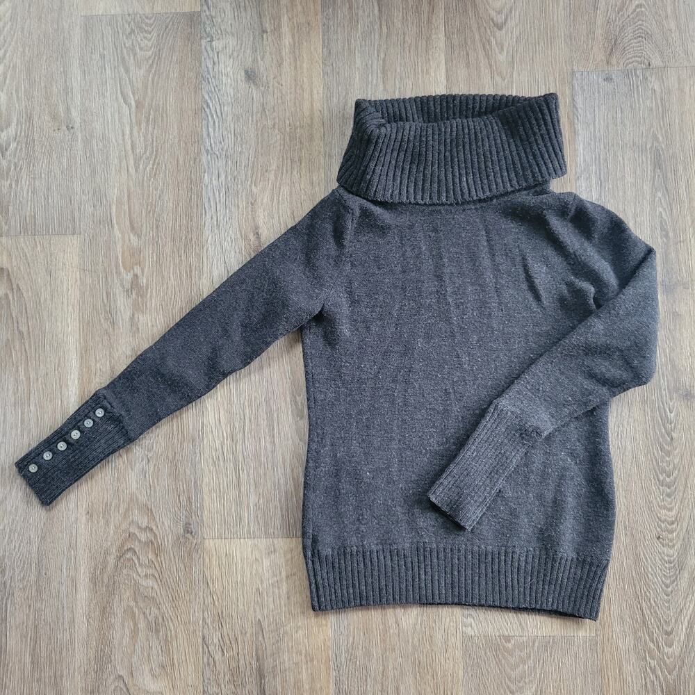 David Brooks Italian Merino Wool Cowl Neck Sweater Size Small
